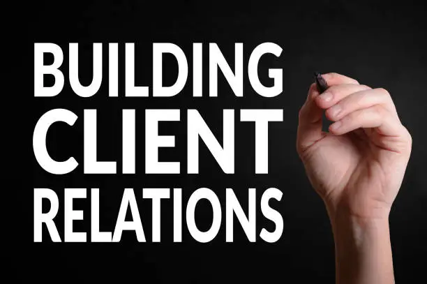 Client relationship The biggest part of this career is the relationship with your client. All